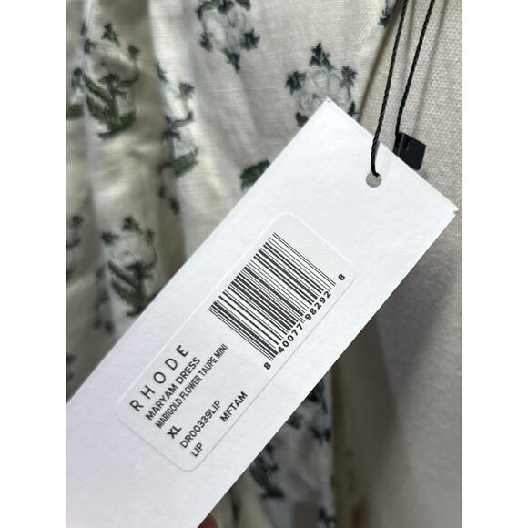 Rhode Maryam Dress Marigold Flower Taupe - Picture 6 of 8